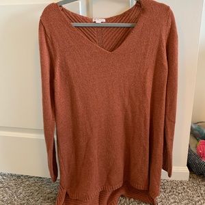 Burnt orange sweater